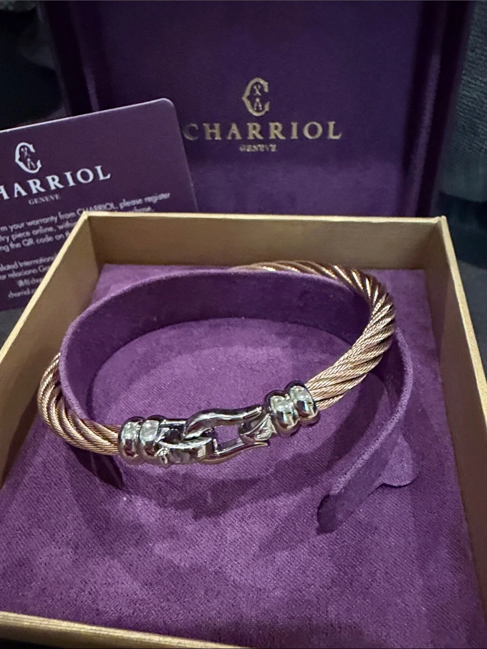 Charriol Cable Ibiza Bangle-Mens